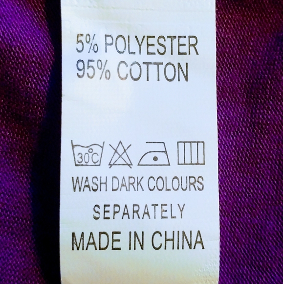 Ladies Purple Criss Cross V-Neck Top SZ Large - Picture 7 of 7